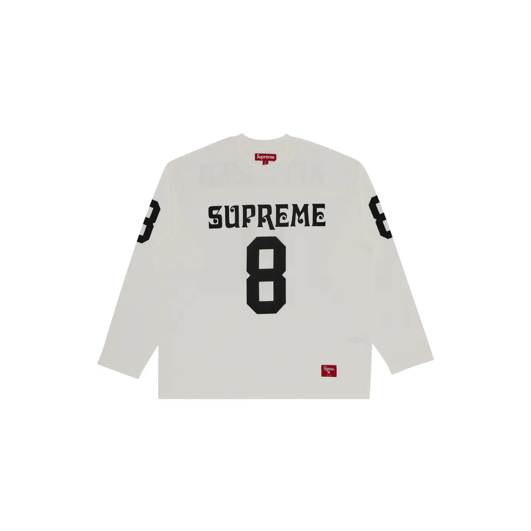 Supreme Affiliated Long-Sleeve Football Top 'White'