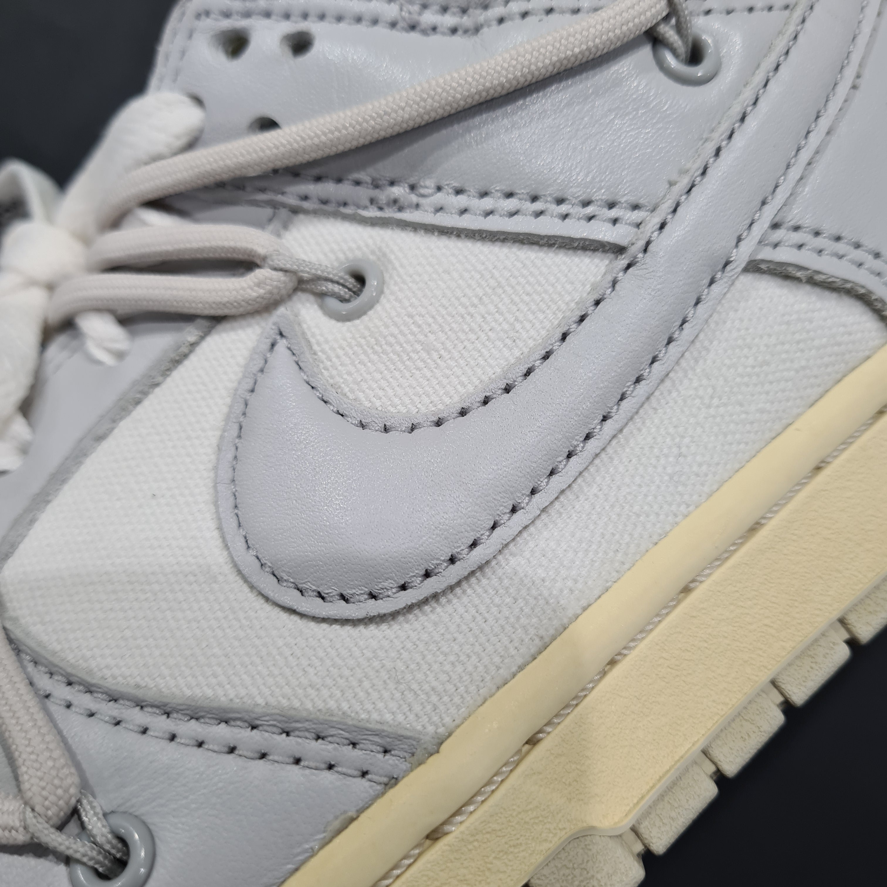 Nike Dunk Low 'Off-White LOT 42' (Used 8.5/10 condition) (No Box)