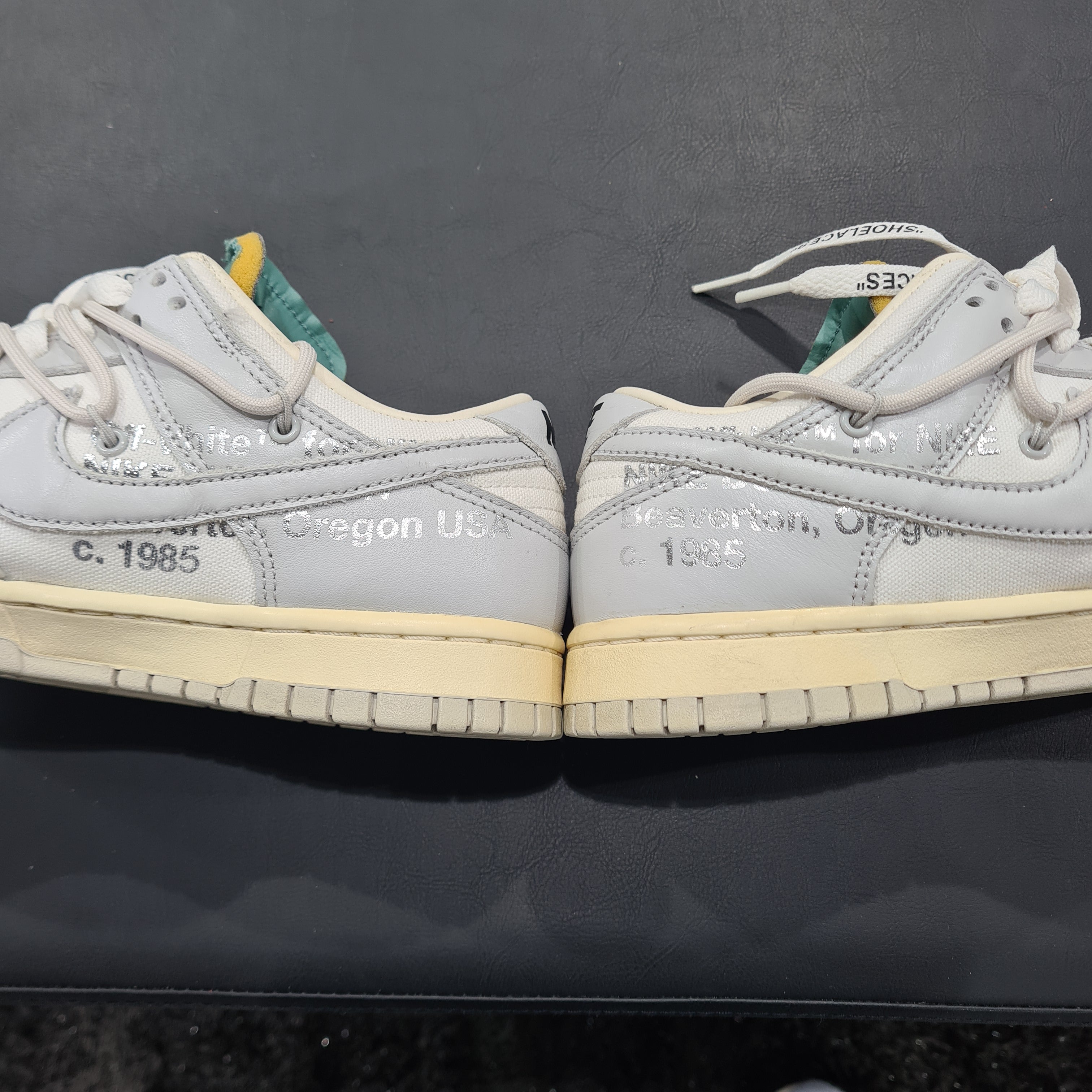 Nike Dunk Low 'Off-White LOT 42' (Used 8.5/10 condition) (No Box)