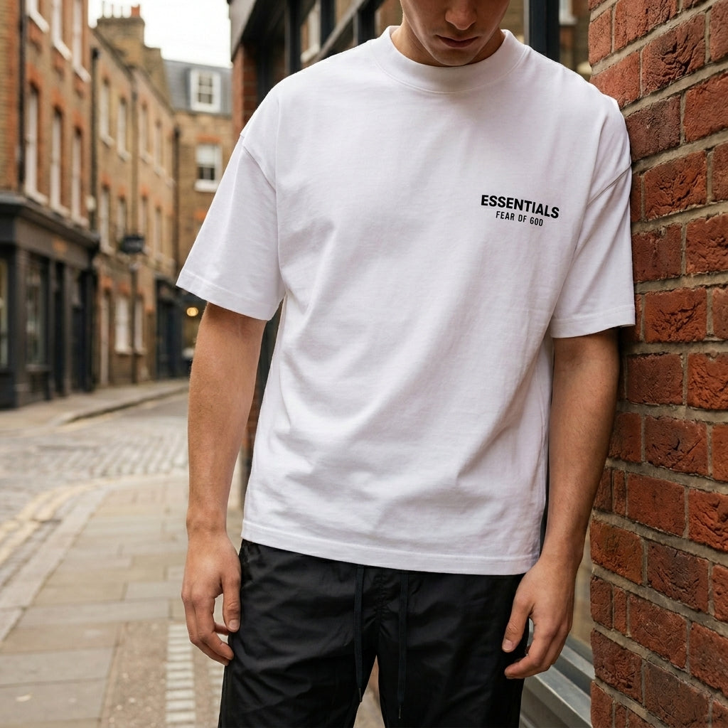 Fear of God Essentials Classic White T-Shirt SS25