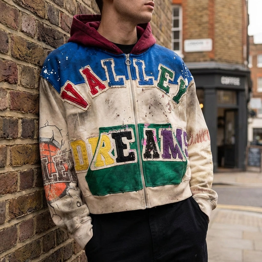 Valley Dreams - Vale Forever Wonderland Zip Up 'Cream/Multi'