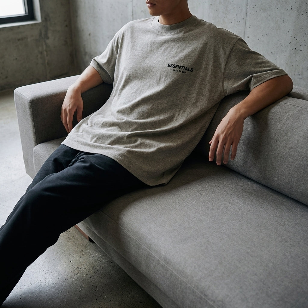 Fear Of God Essentials T-Shirt 'Dark Oatmeal' (SS22)