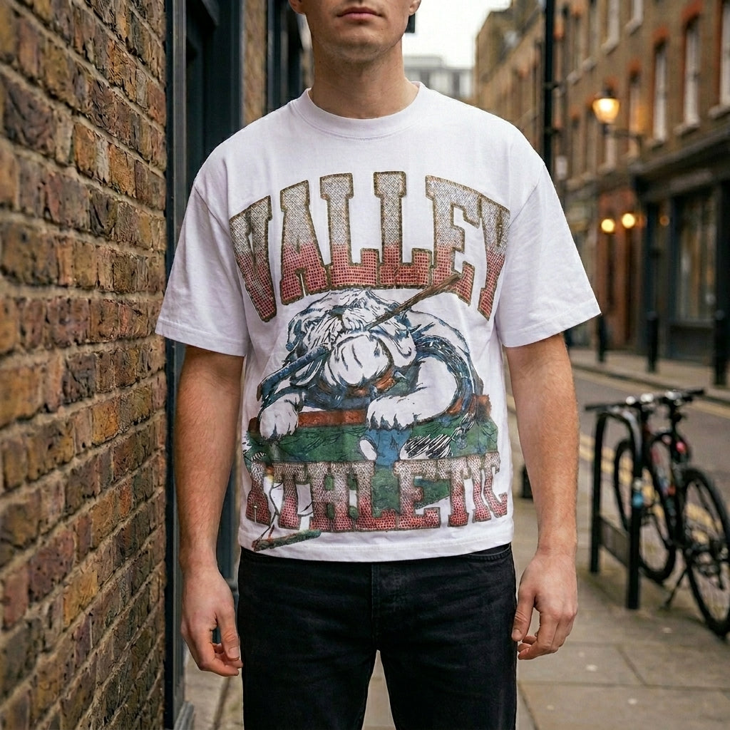 Valley Dreams - Vale Forever Dog Bling T-Shirt 'White'