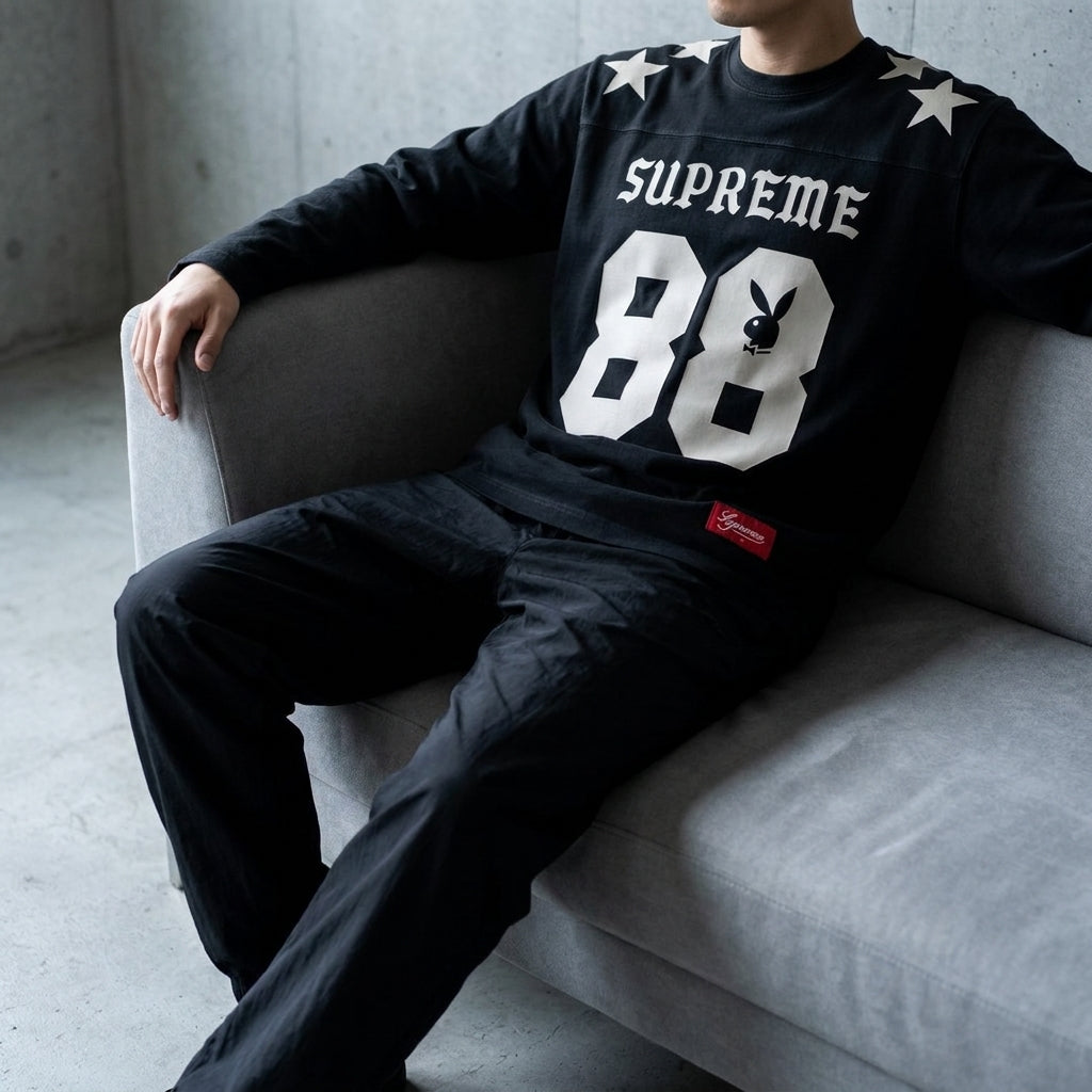 Supreme X Playboy Long Sleeve Top 'Black'