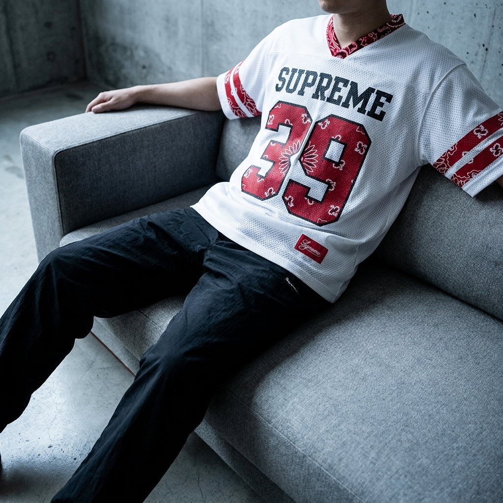 Supreme Bandana Football Jersey 'White'