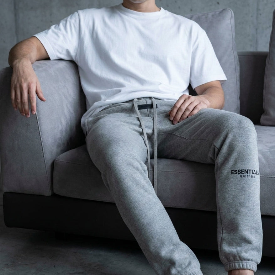 Fear of God Essentials Sweatpants 'Dark Oatmeal' (SS22)