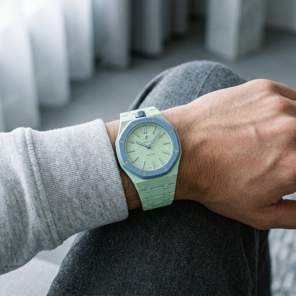 Swatch X Audemars Piguet Royal Pop Bioceramic Watch Strap 'Blaue Acht'