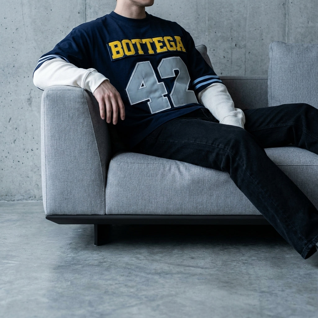 Bottega Desires Jackie Robinson Long Sleeve T-Shirt 'Navy'