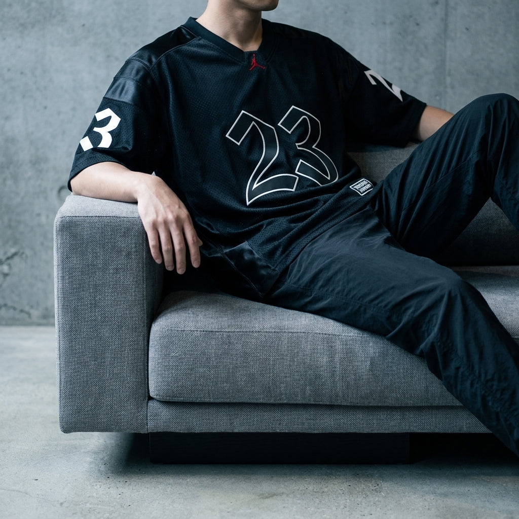 Supreme X Air Jordan Warm Up Jersey 'Black'