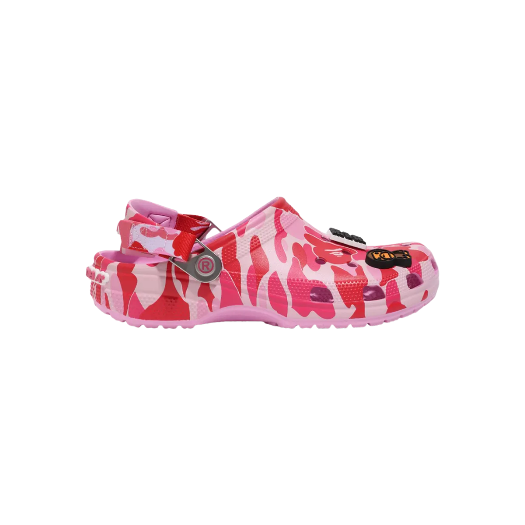 Crocs Classic Clog A Bathing Ape ABC Camo Pink