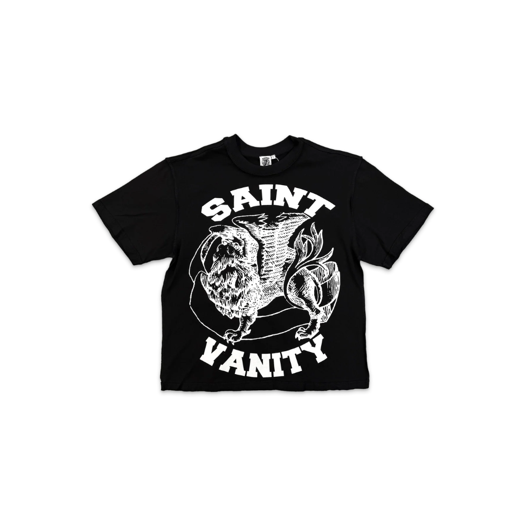 Saint Vanity Griffin Logo T-Shirt 'Black/White'