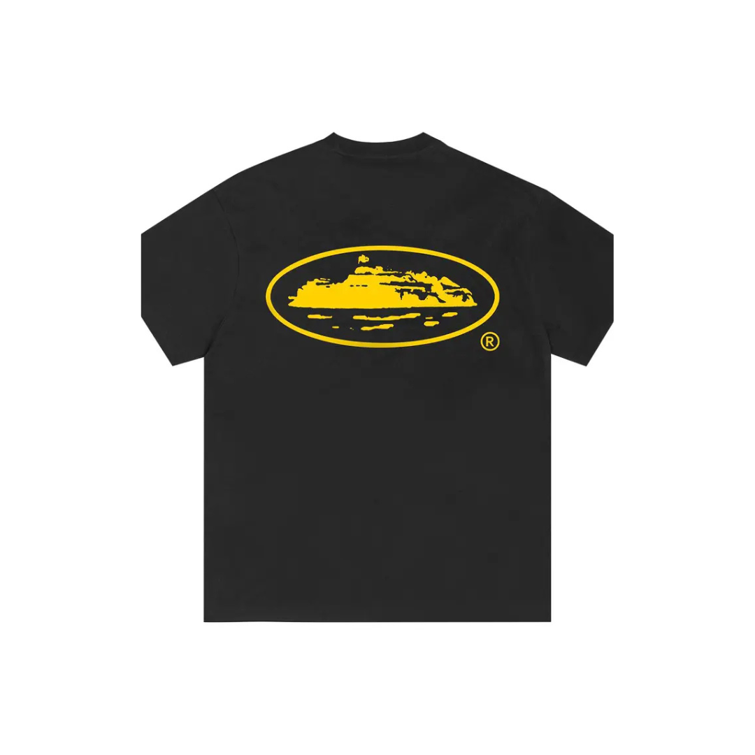 Corteiz 'OG Island' Black Yellow T-Shirt