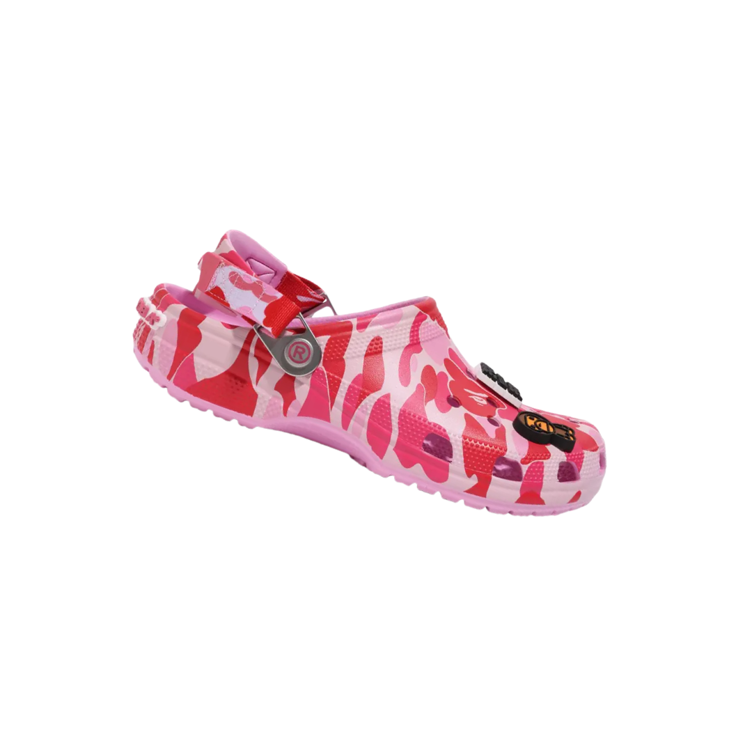 Crocs Classic Clog A Bathing Ape ABC Camo Pink