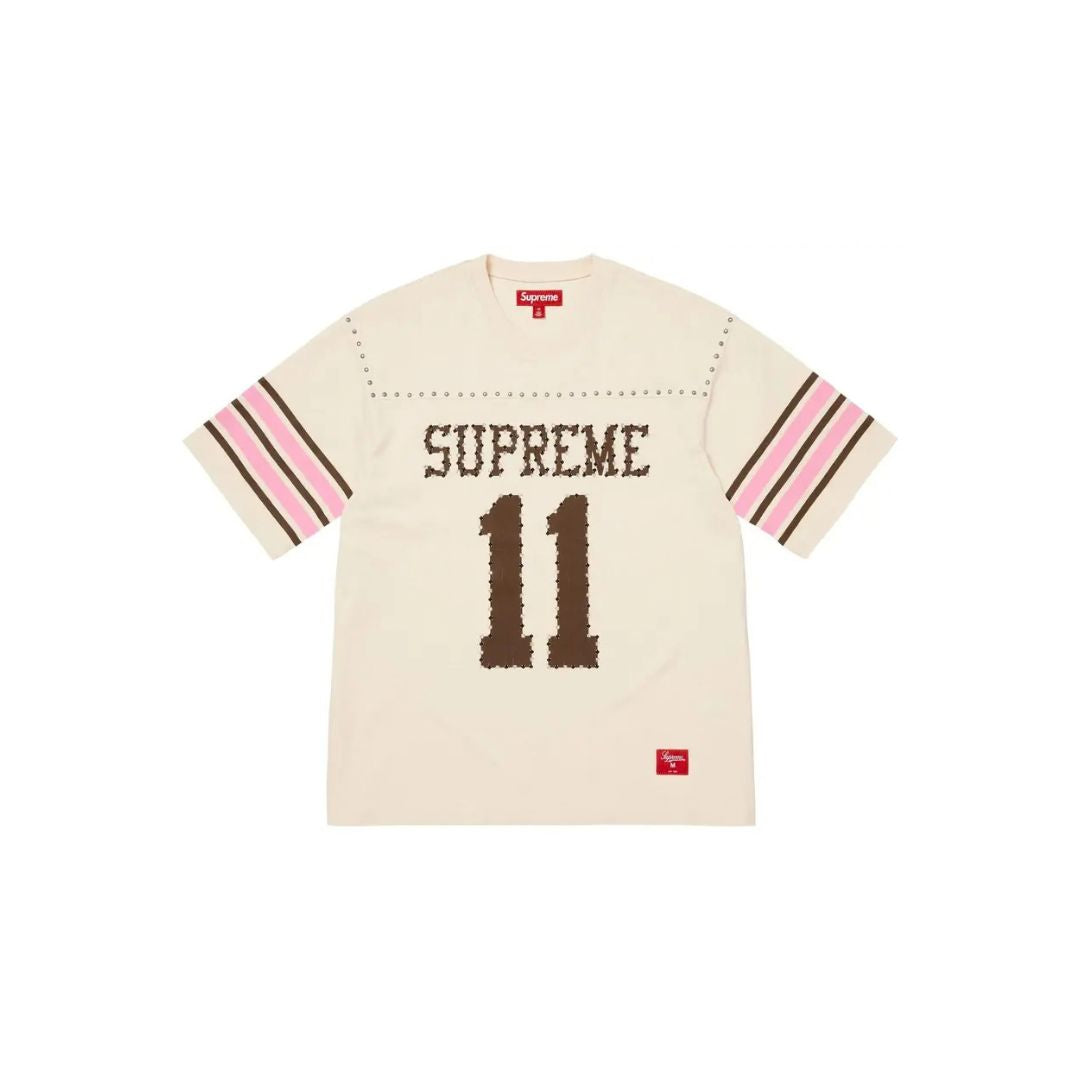 Supreme Studded Short-Sleeve Top 'Cream'