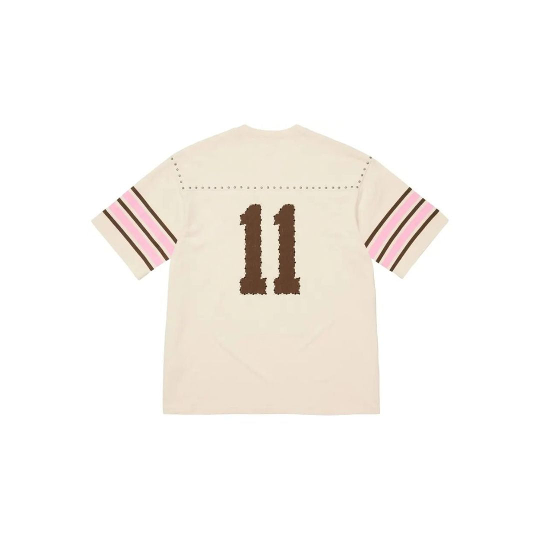 Supreme Studded Short-Sleeve Top 'Cream'