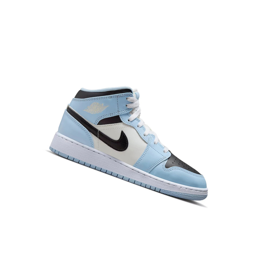 Air Jordan 1 Mid 'Ice Blue Black' GS