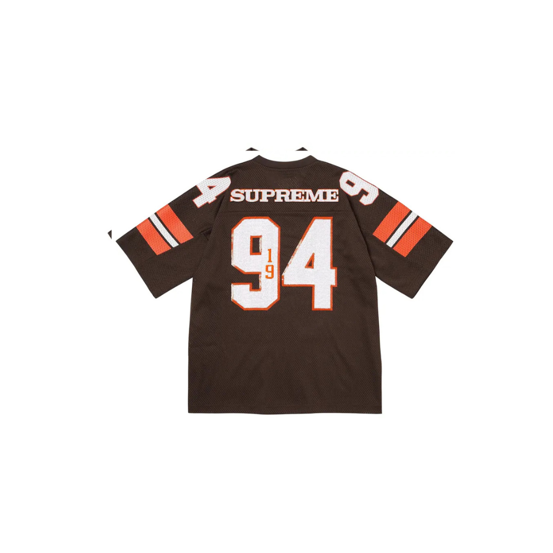 Supreme Sequin Football Jersey 'Brown'