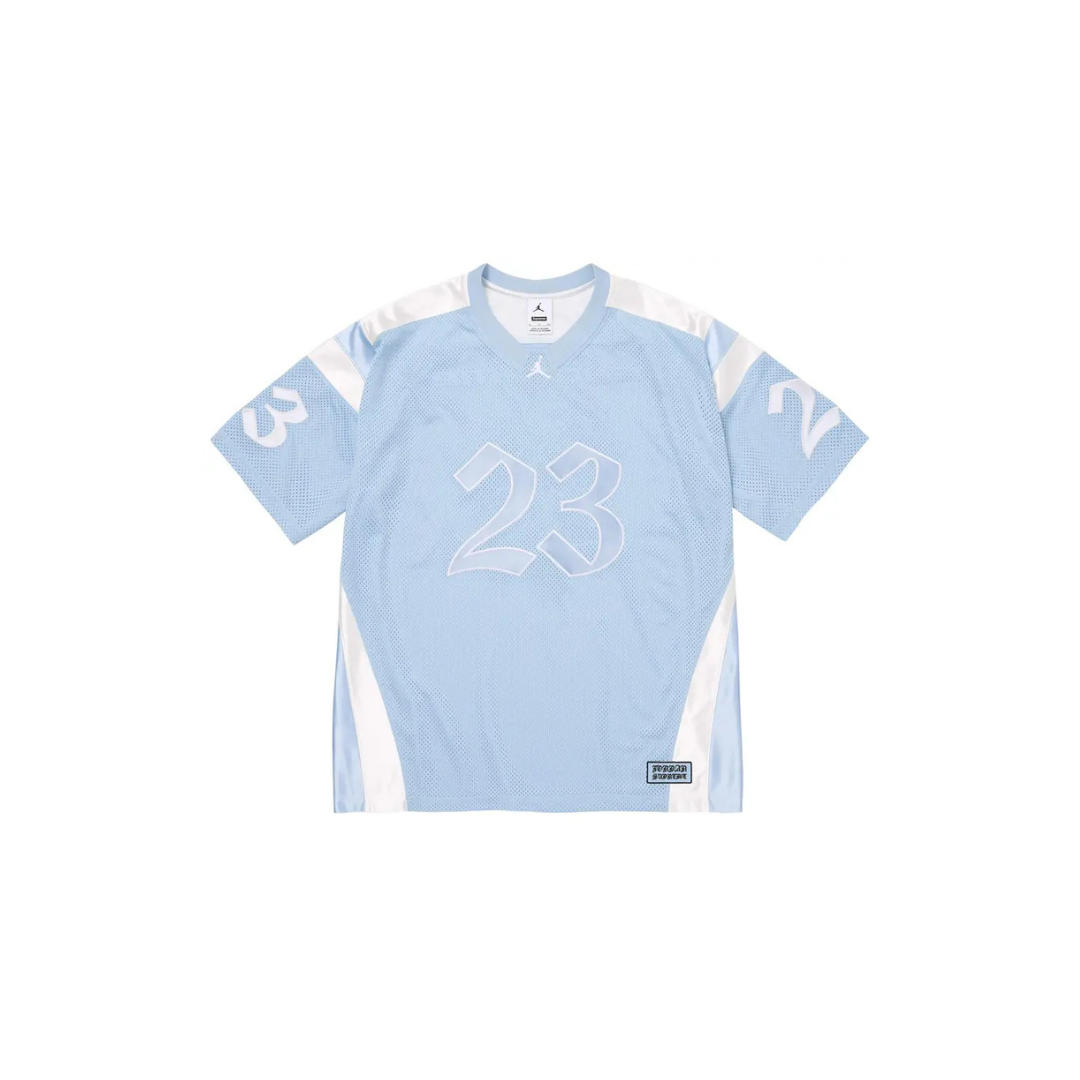 Supreme x Air Jordan Warm Up Jersey 'Light Blue'