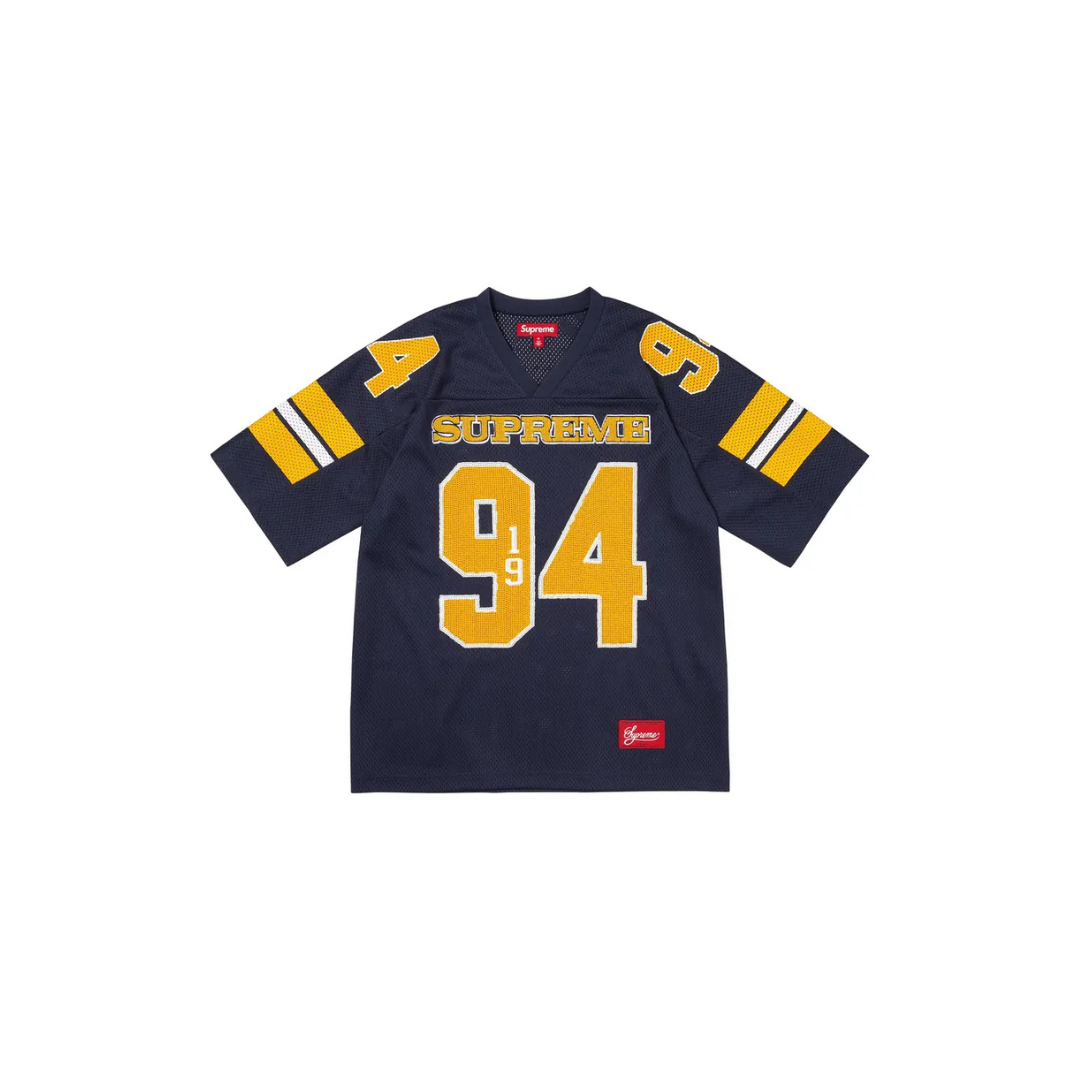 Supreme Sequin Football Jersey 'Navy'