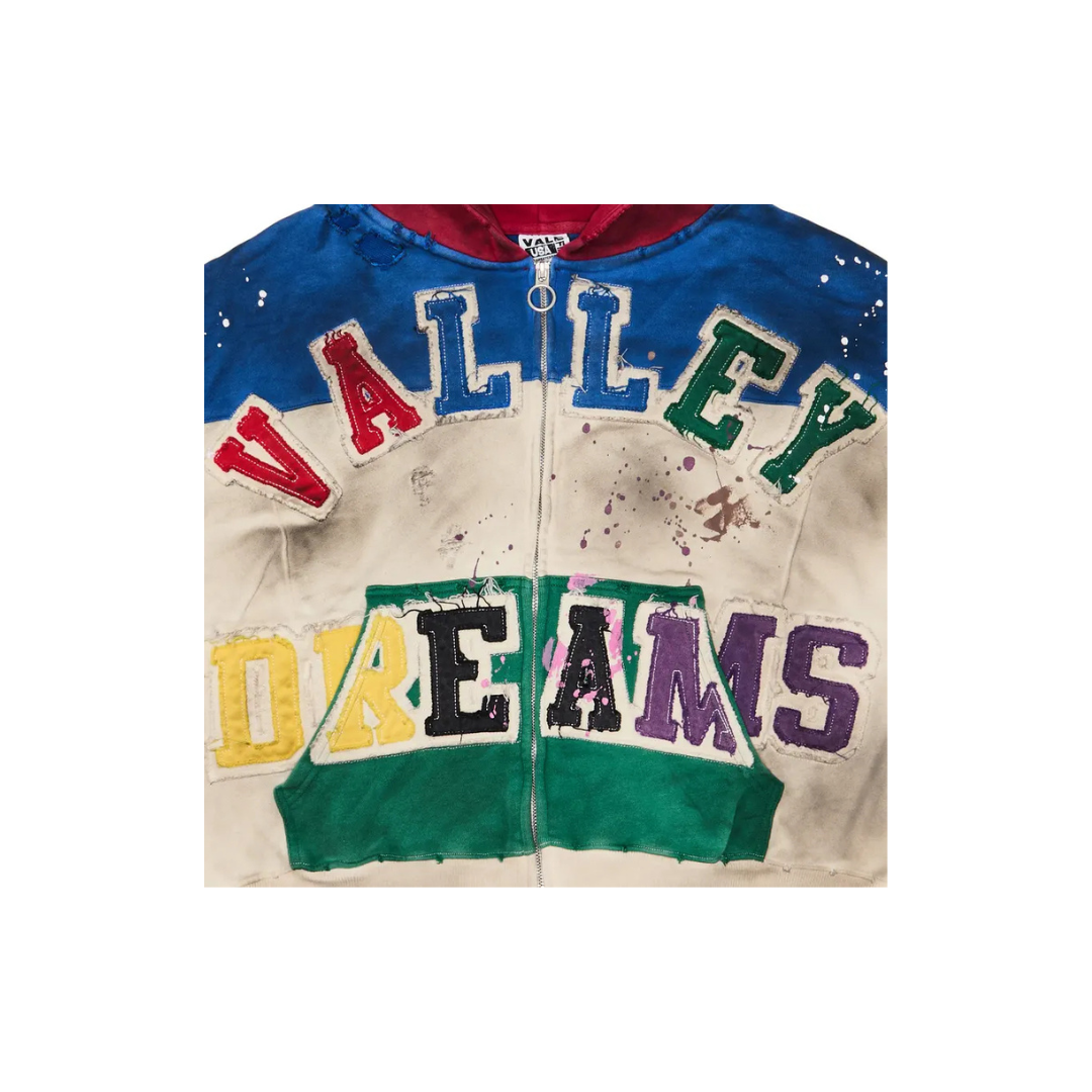 Valley Dreams - Vale Forever Wonderland Zip Up 'Cream/Multi'
