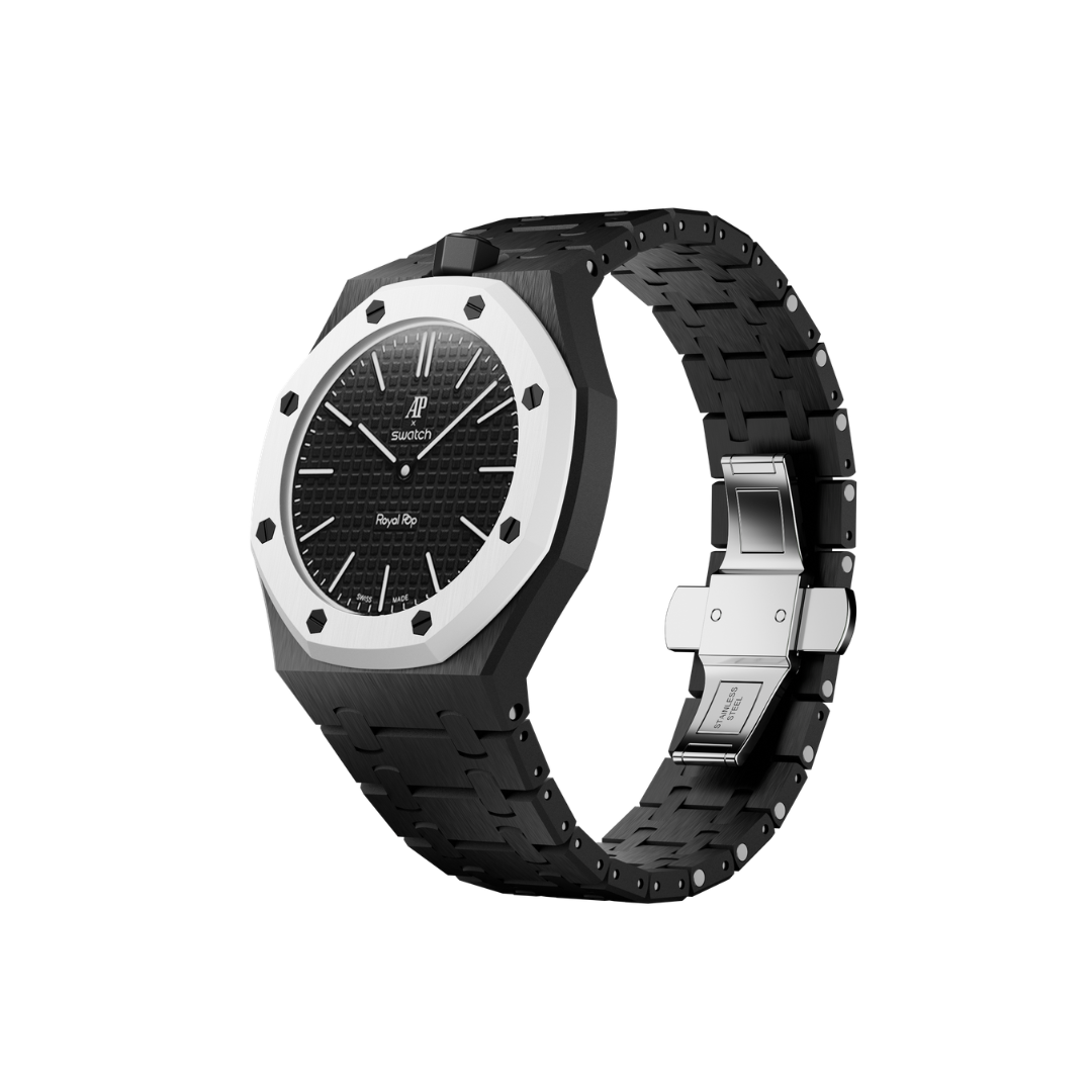 Swatch X Audemars Piguet Royal Pop Bioceramic Watch Strap 'Ochro Negro'