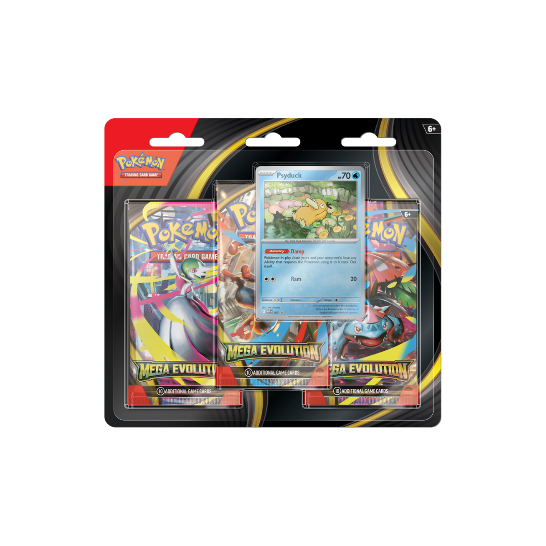 Pokemon TCG - Mega Evolutions 3 Pack Blister Psyduck