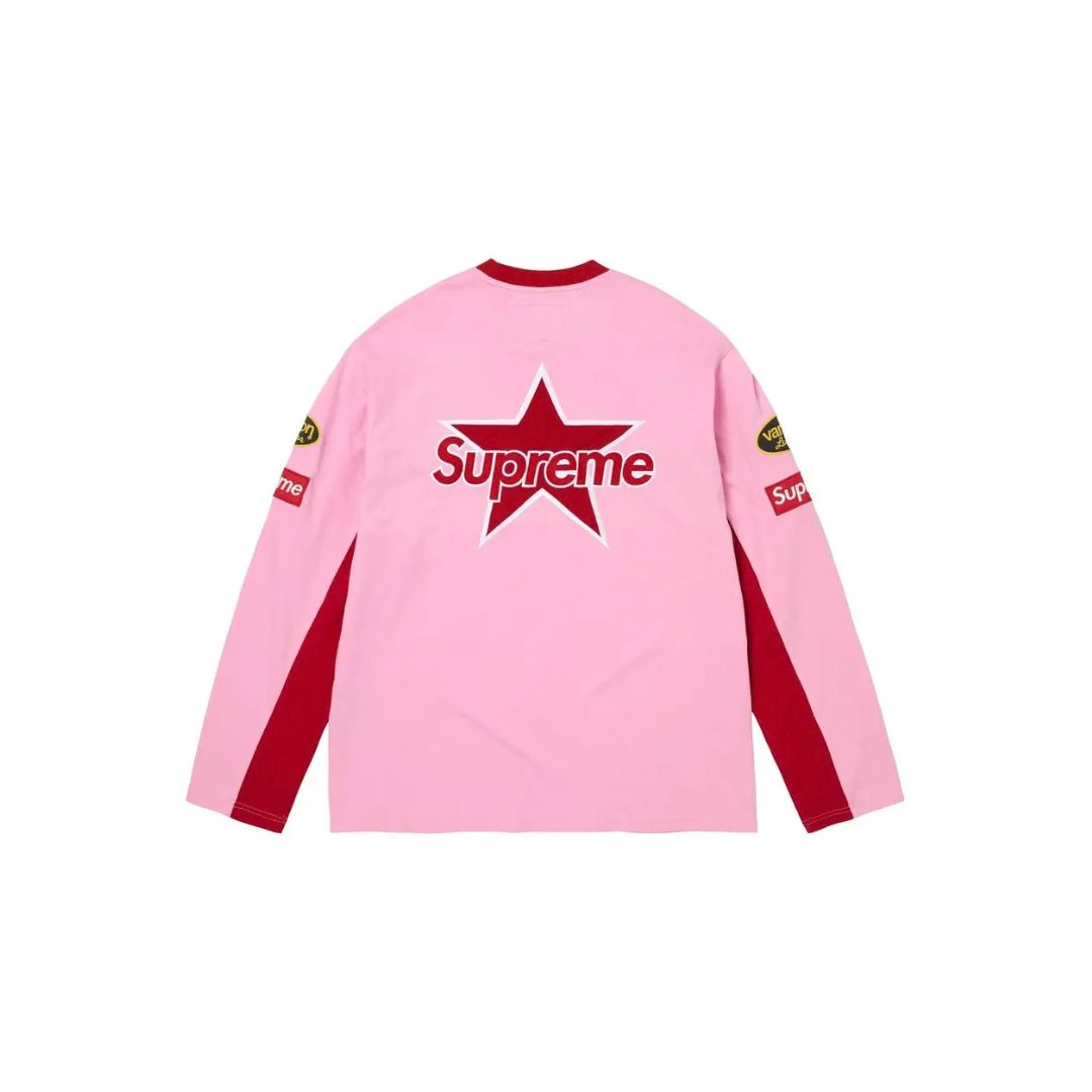 Supreme x Vanson Leathers Long-Sleeve Top 'Pink'