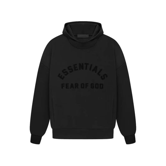 Fear of God Essentials Arch Logo Hoodie 'Jet Black'