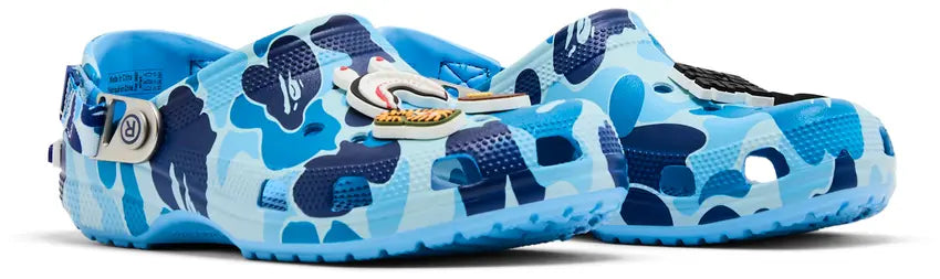 Crocs Classic Clog A Bathing Ape ABC Camo Blue