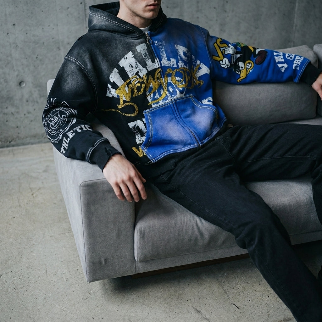 Valley Dreams - Vale Forever Bipolar Big Zip Up 'Black/Blue'