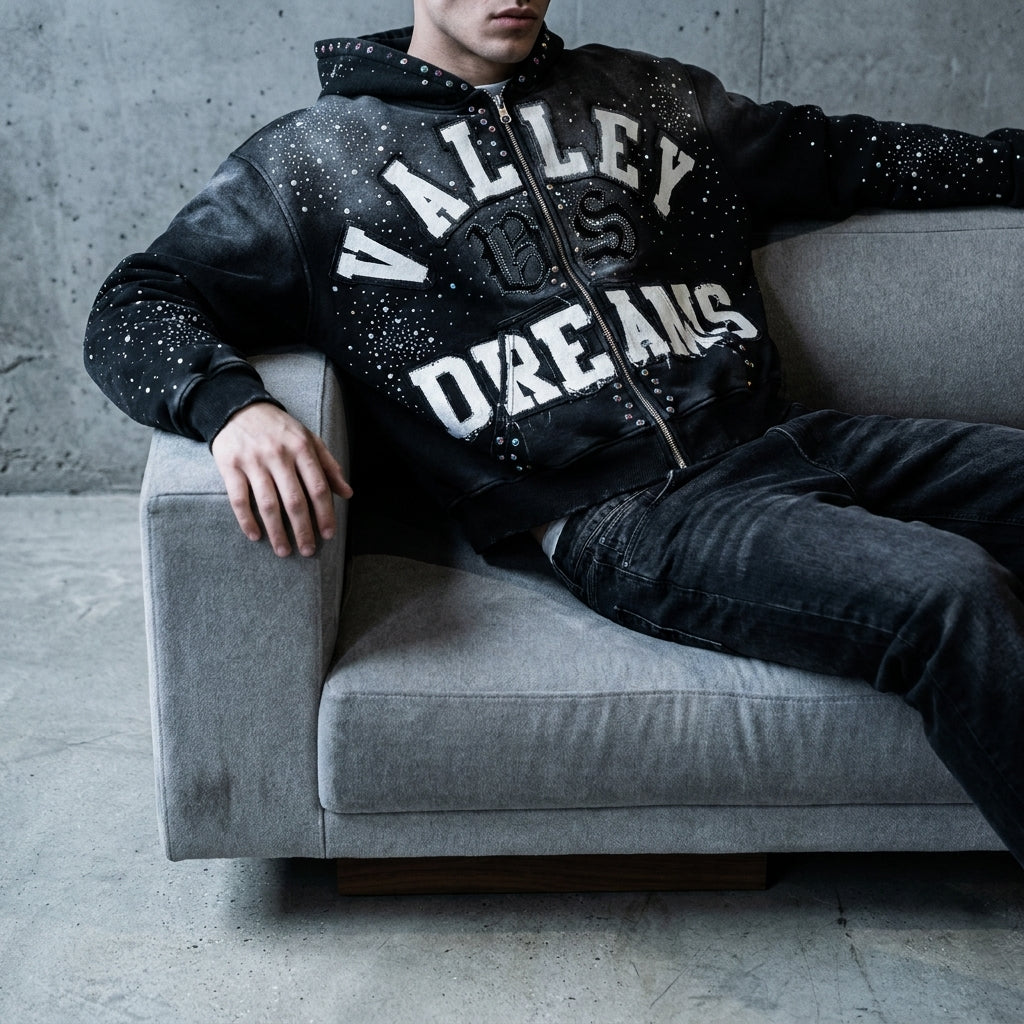 Valley Dreams - Vale Forever Classico Zip Up 'Black'