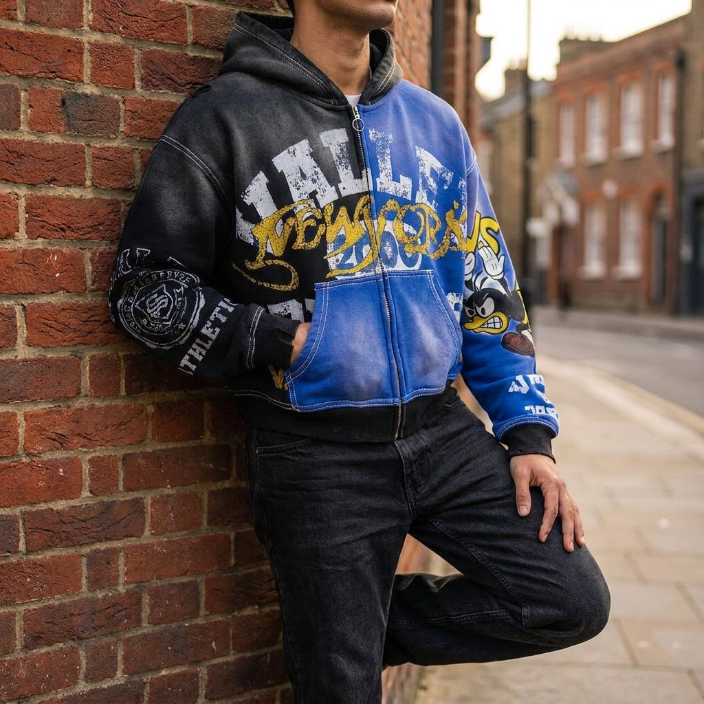 Valley Dreams - Vale Forever Bipolar Big Zip Up 'Black/Blue'