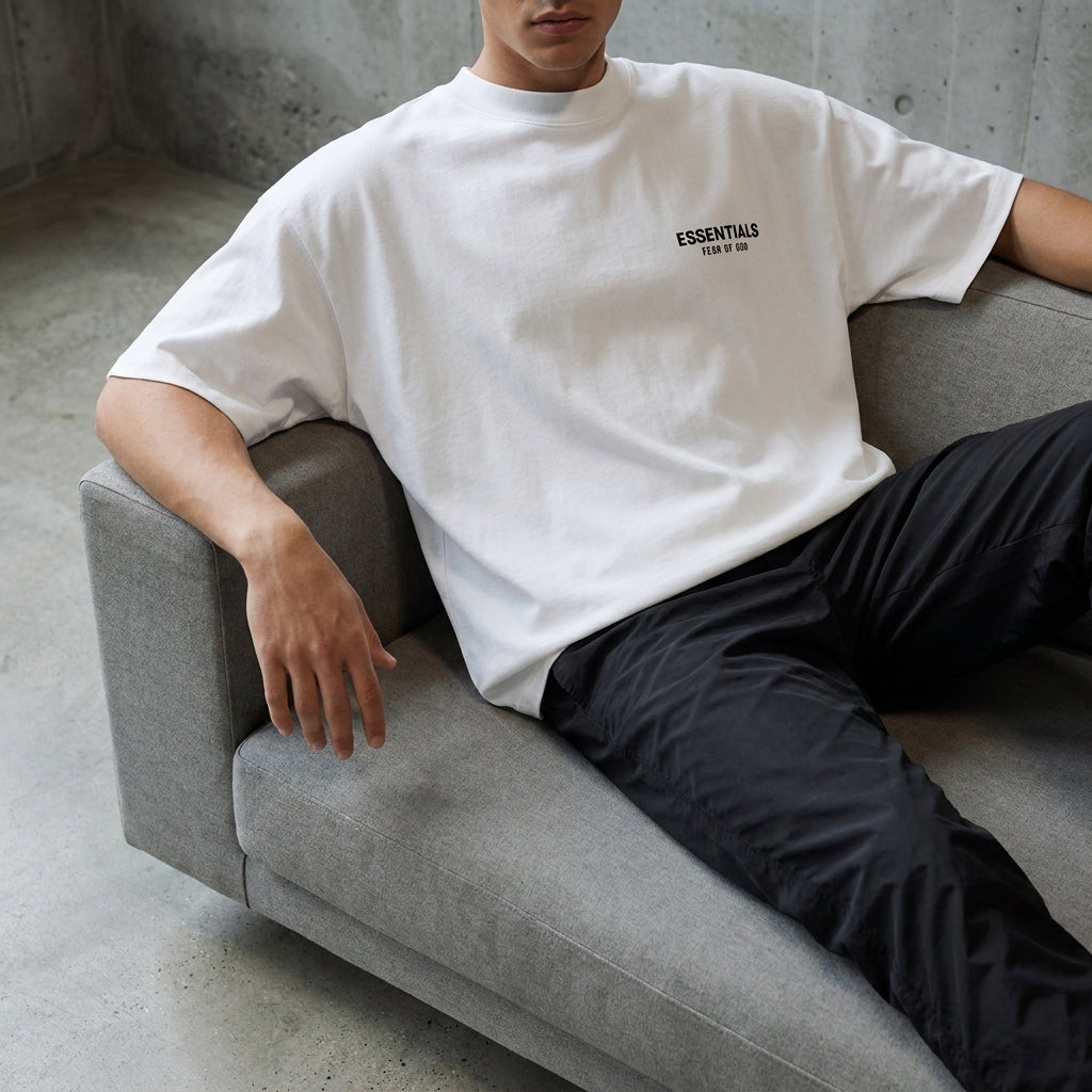 Fear of God Essentials Classic White T-Shirt SS25