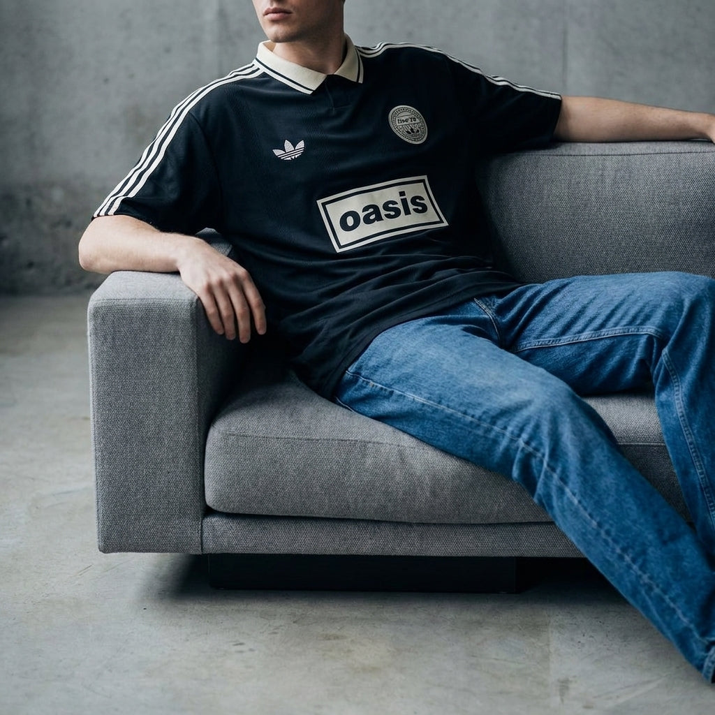 Adidas X Oasis Tour Jacquard Jersey 'Black'
