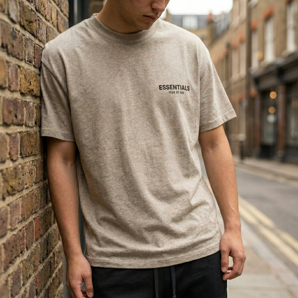 Fear Of God Essentials T-Shirt 'Dark Oatmeal' (SS22)