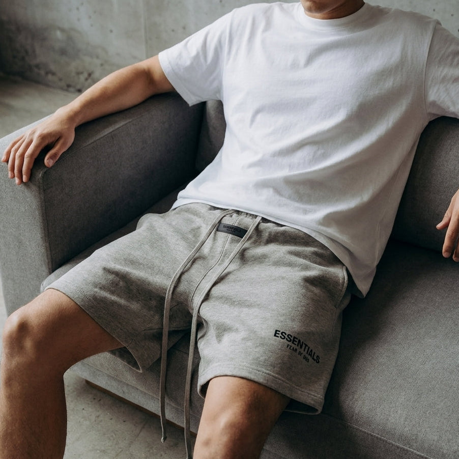 Fear of God Essentials Shorts 'Dark Oatmeal' (SS22)