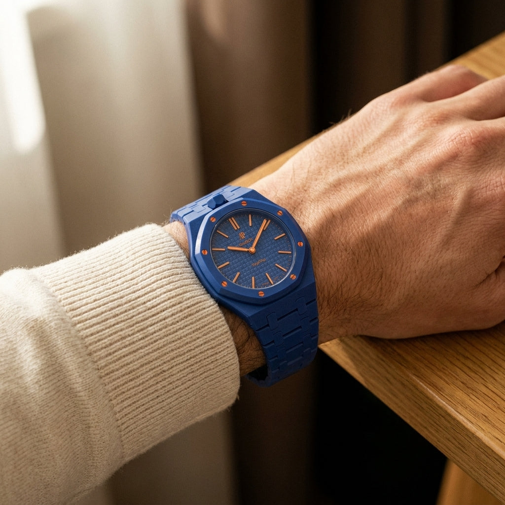 Swatch X Audemars Piguet Royal Pop Bioceramic Watch Strap 'Orenji Hachi'