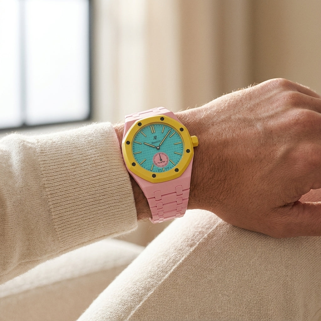 Swatch X Audemars Pink Royal Pop Bioceramic Watch Strap 'OTG ROZ