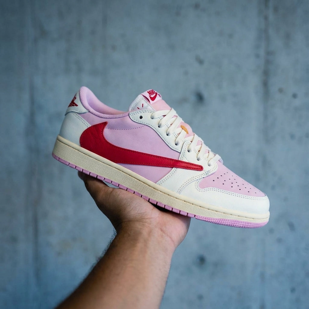 Air Jordan 1 Low OG X Travis Scott 'Tropical Pink'
