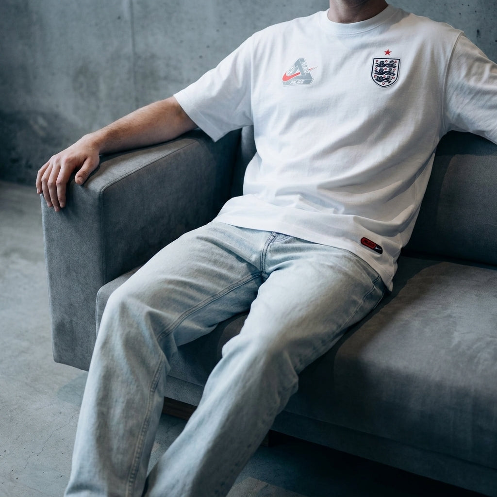 England Nike x Palace Premium T-Shirt 'White'