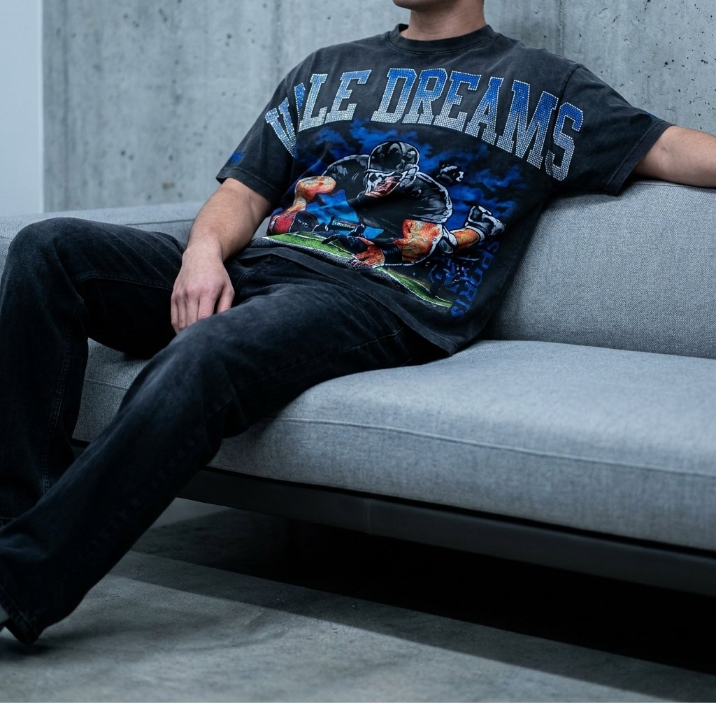 Valley Dreams - Vale Forever 'Gridiron Bling' T-Shirt Black