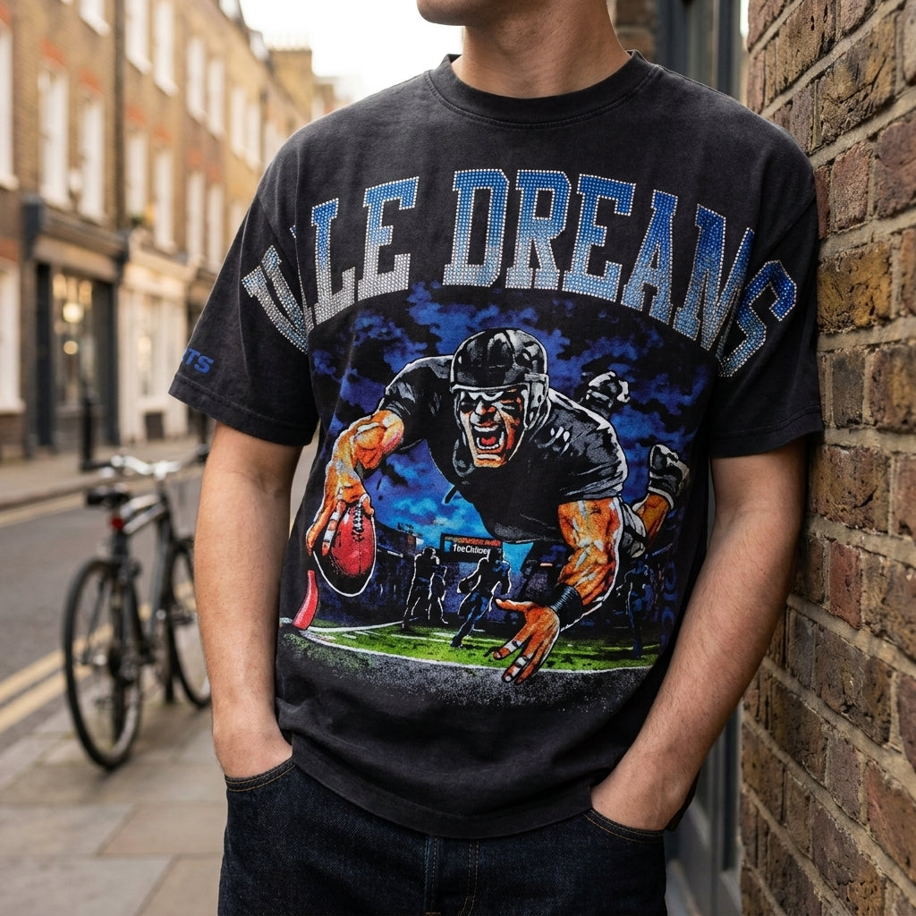 Valley Dreams - Vale Forever 'Gridiron Bling' T-Shirt Black