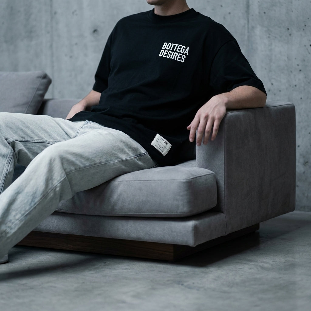 Bottega Desires Logo T-Shirt 'Black'
