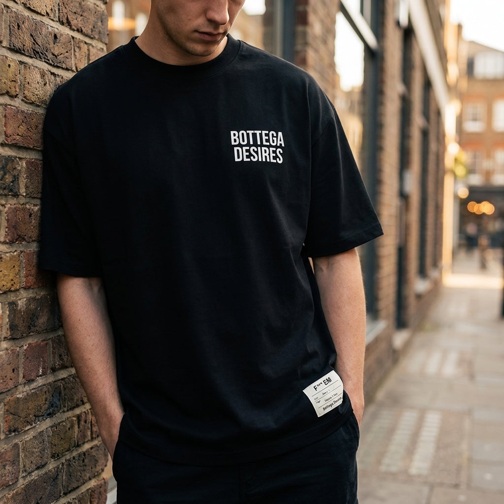 Bottega Desires Logo T-Shirt 'Black'