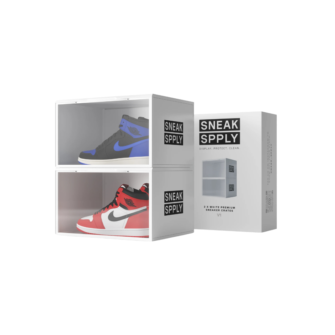 Sneak SPPLY Stack V1 Sneaker Display Crates - White (2 Pack)