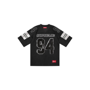 Supreme Sequin Football Jersey 'Black'