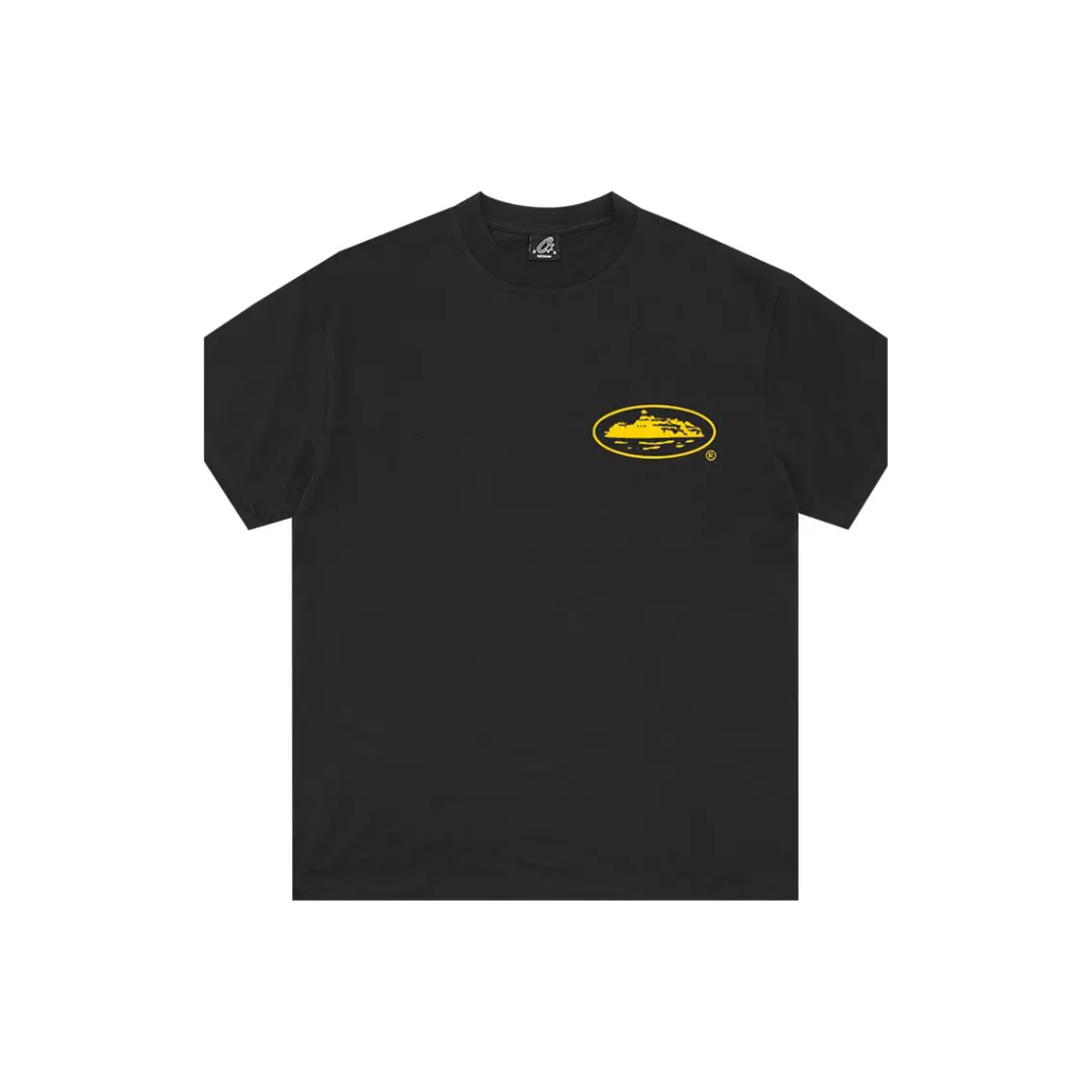 Corteiz 'OG Island' Black Yellow T-Shirt