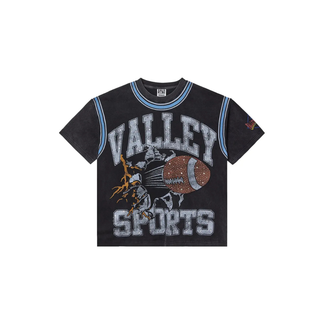 Valley Dreams - Vale Forever 'Classic Bling Tee' Black/Blue T-Shirt