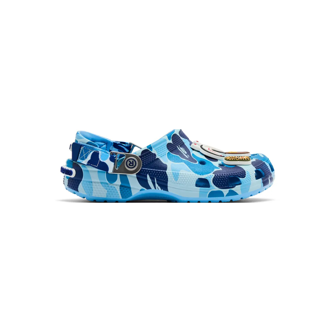 Crocs Classic Clog A Bathing Ape ABC Camo Blue
