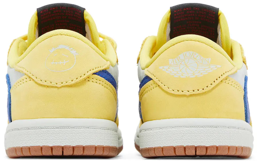 Air Jordan 1 Low OG SP X 'Travis Scott Canary Yellow' (Toddler)